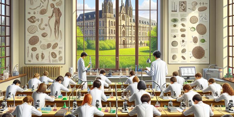 Programme de la Licence SV (Sciences de la Vie) à Bordeaux
